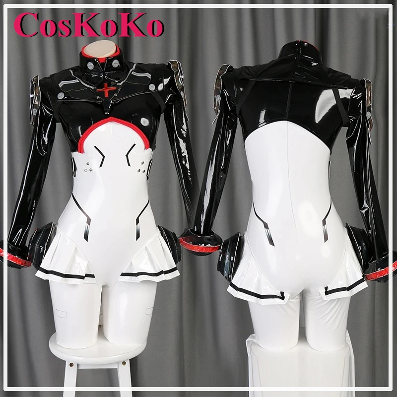 CosKoKo HK416 Cosplay Anime Game Girls Frontline Costume Sweet Tight Jumpsuit Uniform Women Halloween Party Role Play Clothing