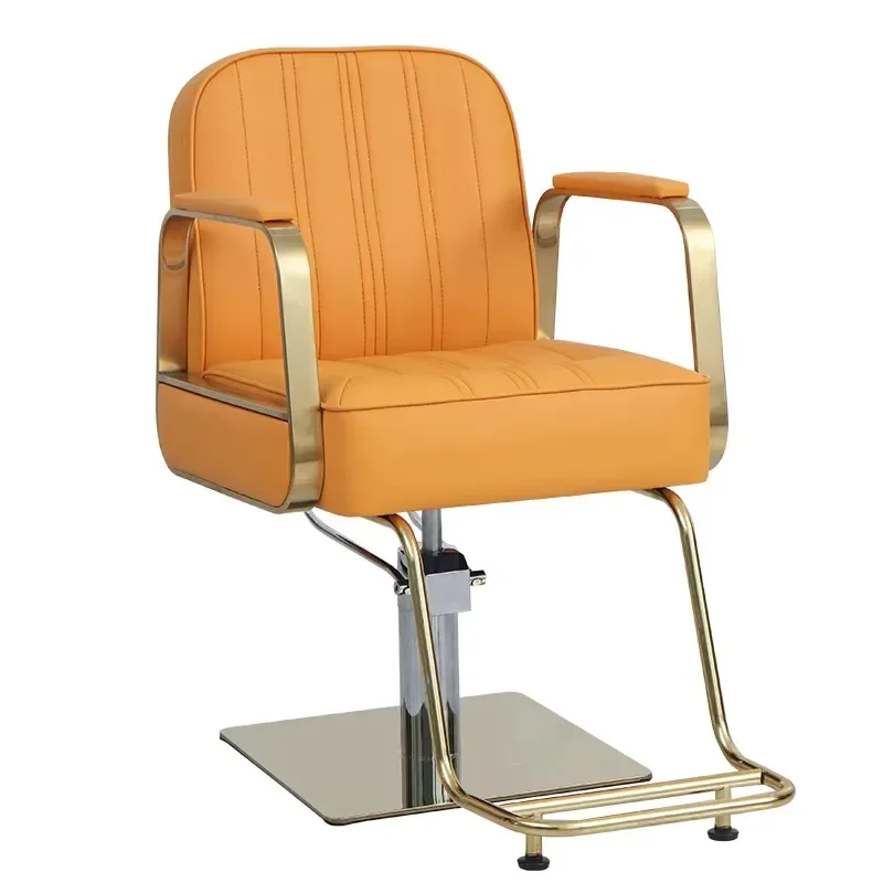 2026 Cheap Whole Sale Barber Chair Chrome Frame Barber Chair Beauty Salon Furniture Modern Beauty Spa Equipment Customizable 2 S
