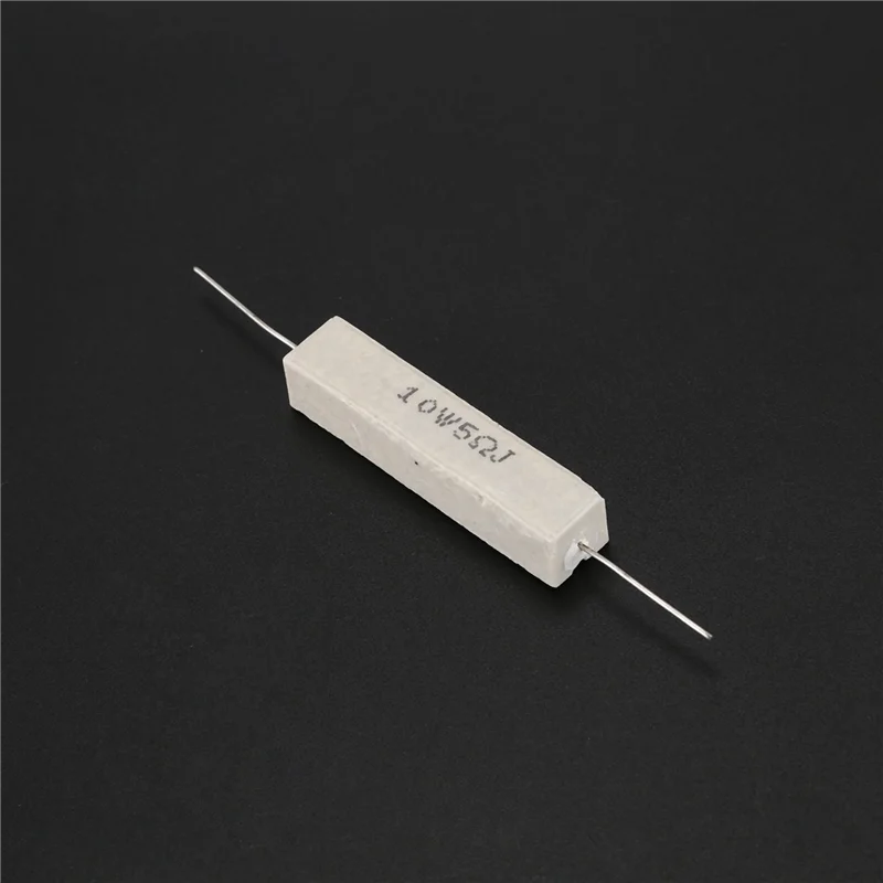 New Tech 20Pcs Wirewound  Cement Resistor 5 Ohm 10W Watt 5%