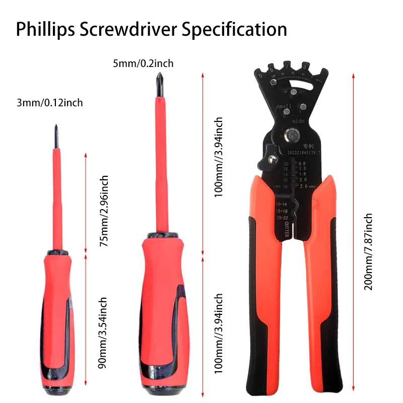

7 IN 1 Insulated Magnetic Screwdriver Wire Stripper special bending wire stripping pliers CRV Hand Tool Electrician Tool Set