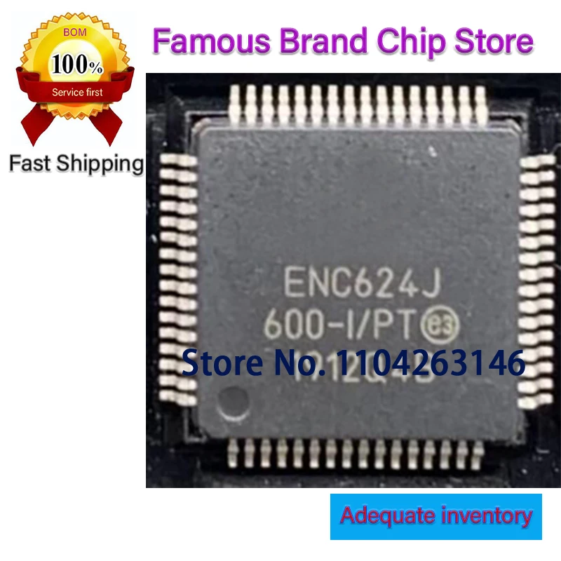 

10 PCS/LOTE ENC624J600-I/PT ENC624J600T-I/PT ENC624J600-I ENC624J600 TQFP44 LCMXO2-2000HC-4TG100C LCMX02-2000HC-4TG100C LCMXO2-2