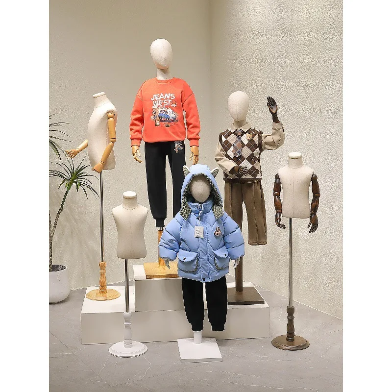 Model props men and women children window bust table children's clothing store model rack clothing store display rack
