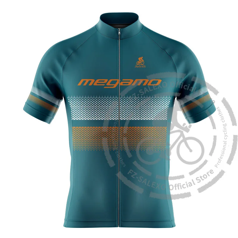 2024 megamo Summer Cycling Jersey Sets Outdoor Mountain Bike Breathable Sportwears Short Sleeves Road Bike Cycling Clothing