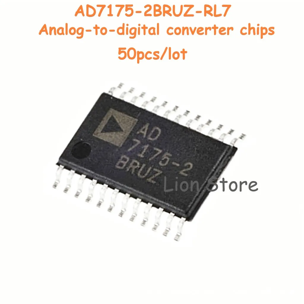 

50 pcs/lot AD7175-2BRUZ-RL7 TSSOP-24 Analog to Digital Converter Chip New Original