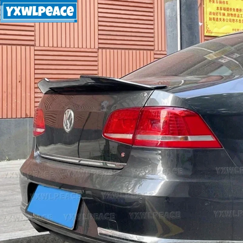 

PSM Style Real Carbon Fiber Rear Trunk Lip Spoiler Body Kit Accessories For Volkswagen VW Passat B7 2012 2013 2014 2015