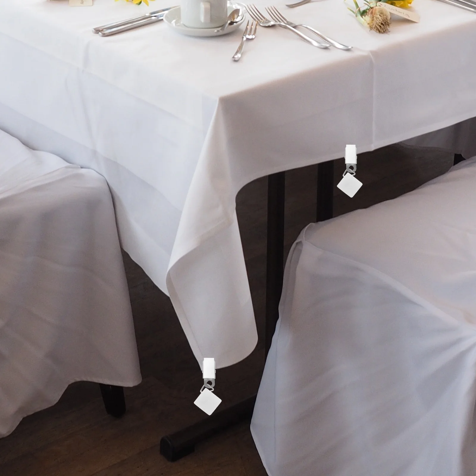 

4 Pcs Tablecloth Windproof Clip Weights for Outdoor Folding Stone Heavy With Cover Banquet Decoration Tables