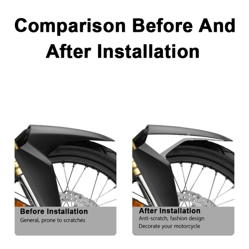 Imagen 2 del producto POSFIRA-pegatinas para guardabarros delantero de motocicleta, calcomanía de vinilo para Honda Africa Twin 1000 CRF1000l/Adventure Sports 2016-2019, accesorios