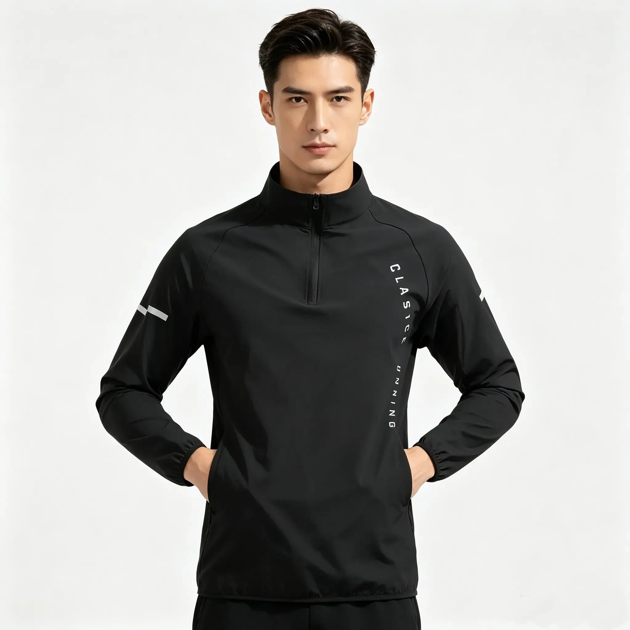 2026 New Men Running Jackets Gym Zipper Hooded Sport Jacke Jogging Training Fitness Sweatshirt Casual Running Sportswear