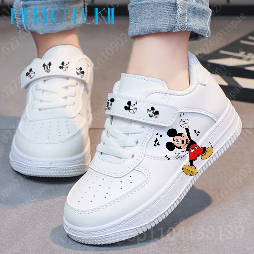 

mickey minnie girls Shoes sneakers for children Student Casual basketball shoes Stitch Kid Sneakers Running Fashion Sports Shoes