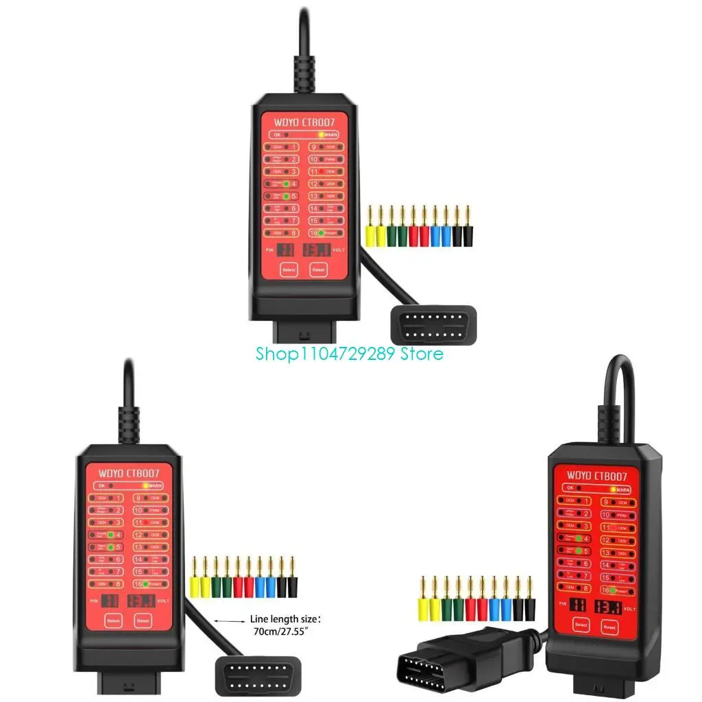 

Автомобильная распиновка, тестовые настройки, диагностический инструмент OBD2, разрывная коробка, автомобильный детектор связи с протоколом ECU