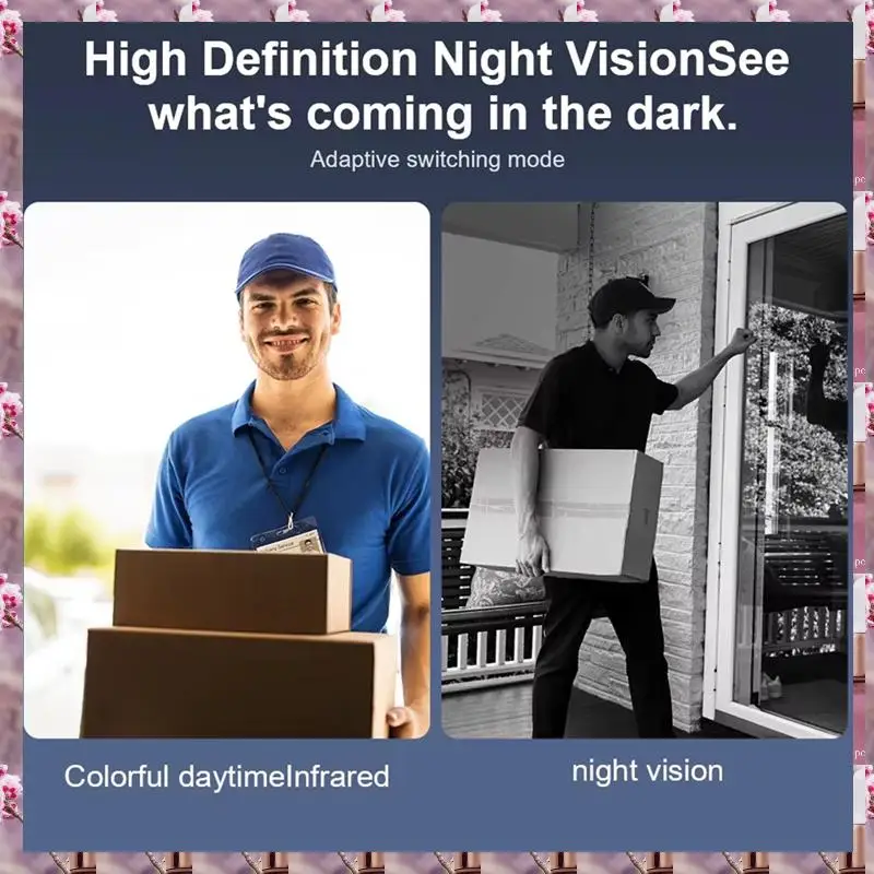 2025 Wireless Wifi Doorbell Camera Video Two-Way Intercom Doorbell Smart Home Voice Change Doorbell Night Vision Camera,Wireless