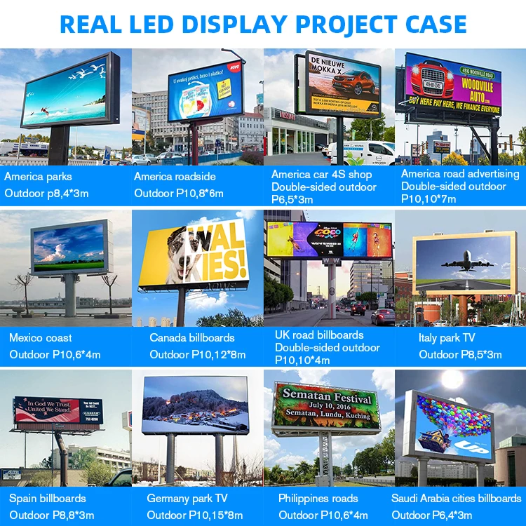 P10 outdoor waterproof full color double sided led display/led screen/led signs