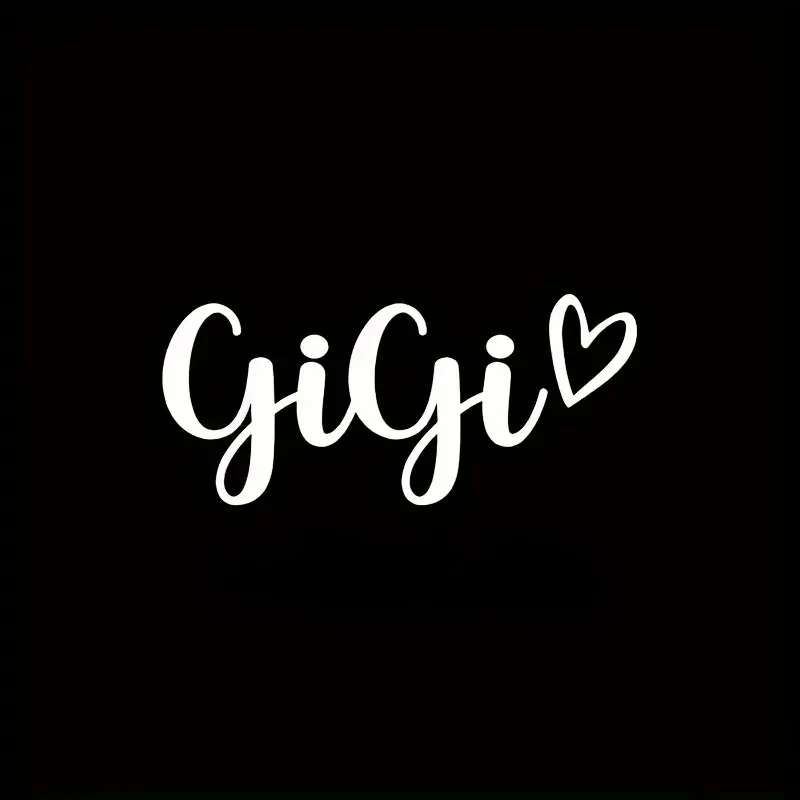 

Personalized Customization Gigi Vinyl Sticker Decal Waterproof Reflective Sunscreen Bumper Sticker Laptop Decal Car Accessories