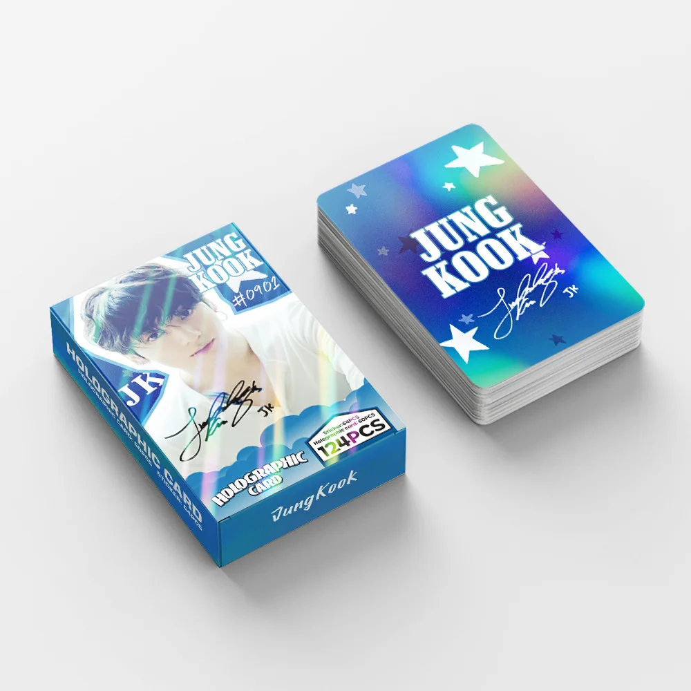 124 Laser Cards K-Pop Boy Group I AM STILL Mini Cards Self-Printed Random Celebrity Photos Flash Cards LOMO Card Gift