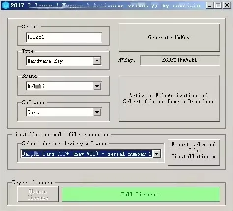 2025 Venta caliente Delphi 2017 r3 Activador Keygen Software mais nuevo 2017.r3 Keygen del-phis 150e Llave Multidiag con alla #1