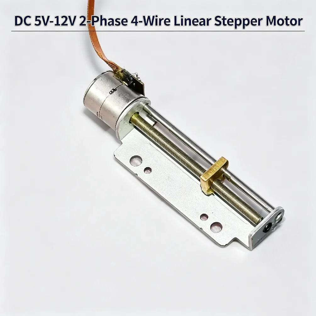 Mini Tiny 8mm 2-Phase 4-Wire Linear Stepper Motor Precision Lead Screw Metal Slider Nut Moving Block Lifting Motor