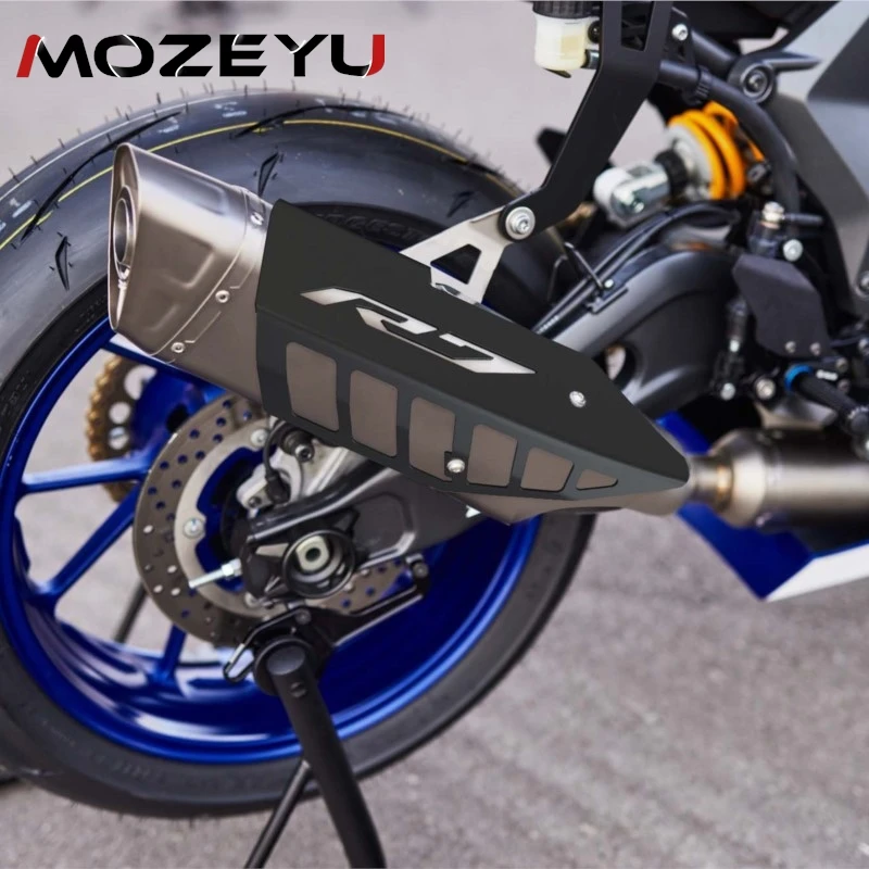 

Accessories Exhaust Pipe Heat Shield Cover Muffler Protector Guard FOR YAMAHA MT-07/FZ-07/ABS YZF R7/MT-07 TRACE 2014-2023 2016