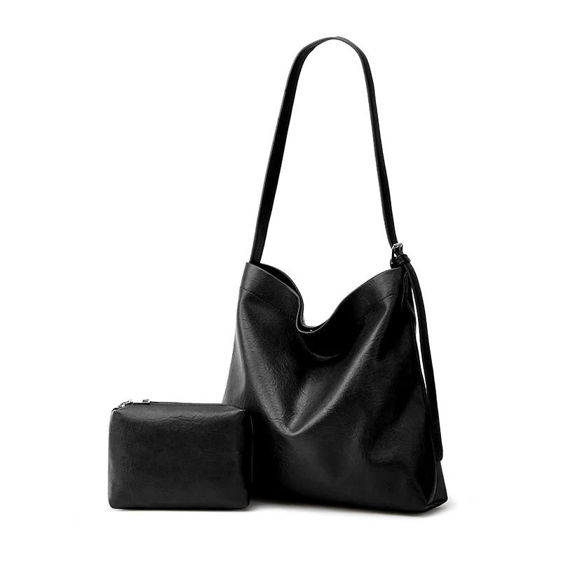 

Fashion 2-Piece Large-Capacity New Style Versatile Minimalist Women's Tote Bag (Handheld & Shoulder)