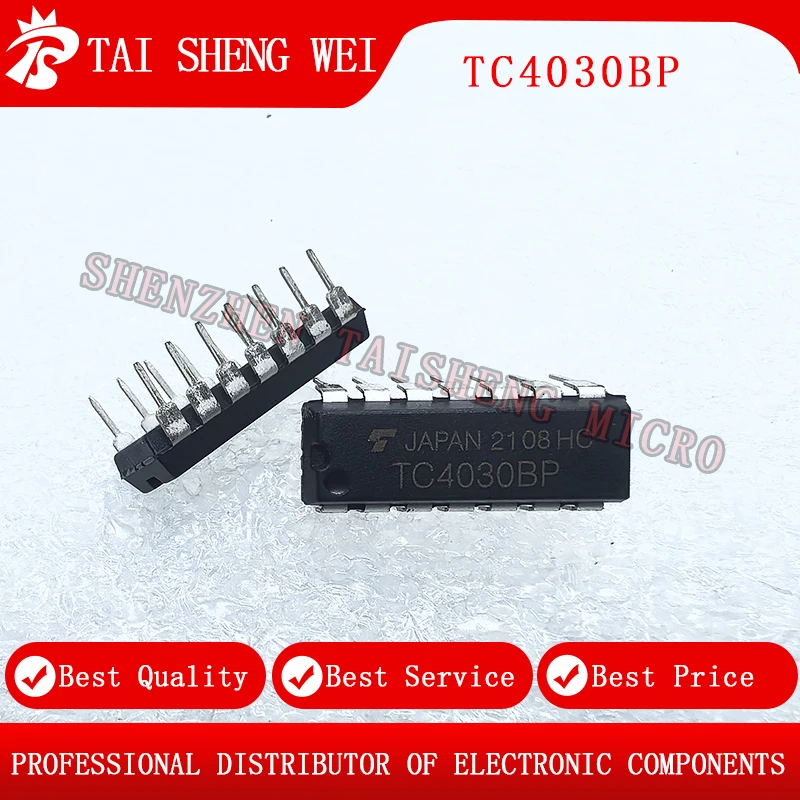 10pcs of brand new TC4030BP CD4030BE DIP-14 gate and inverter logic IC chips