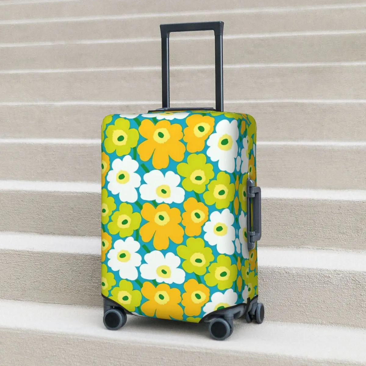 

Flower Print Suitcase Cover Strectch Travel Protector Luggage Case Holiday