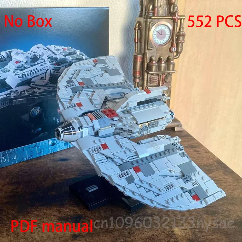 NEW MOC Spacecraft Star Star Battle Plan Ahsoka Tano's T-6 Shuttle with Stand Building Space War Series Bricks Toys Kid Gifts