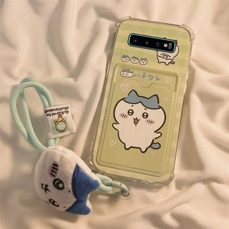 Miniso Chiikawa Samsung Mobile Phone Case Galaxy S24 S6 8 9 10E 20 Ultra 20 21 Feplusfe Kawaii Hachiware Protective Case Usagi