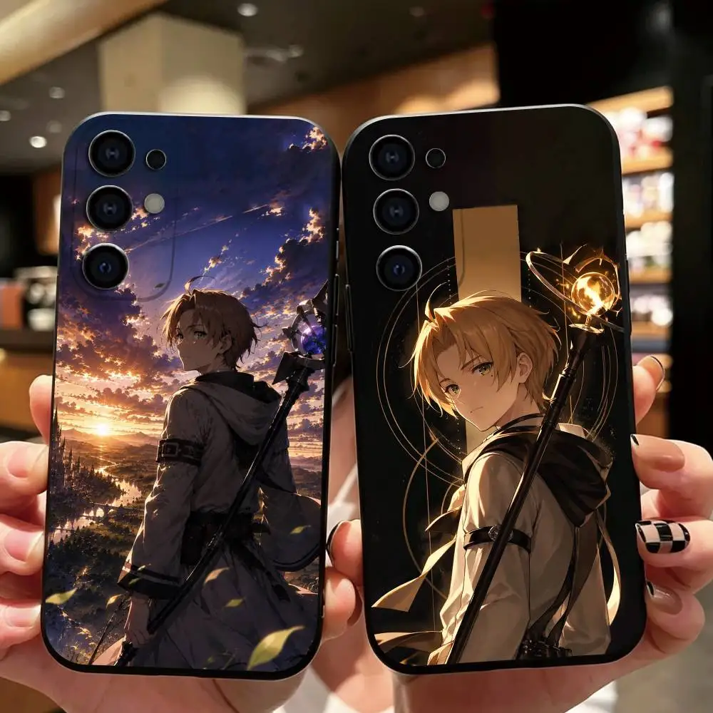 Mushoku Tensei Rudeus Greyrat Phone Case For Samsung S26,S25,S24,S23,S22,S21,S30,Ultra,Plus,Fe,Soft Silicone Black Cover Gift