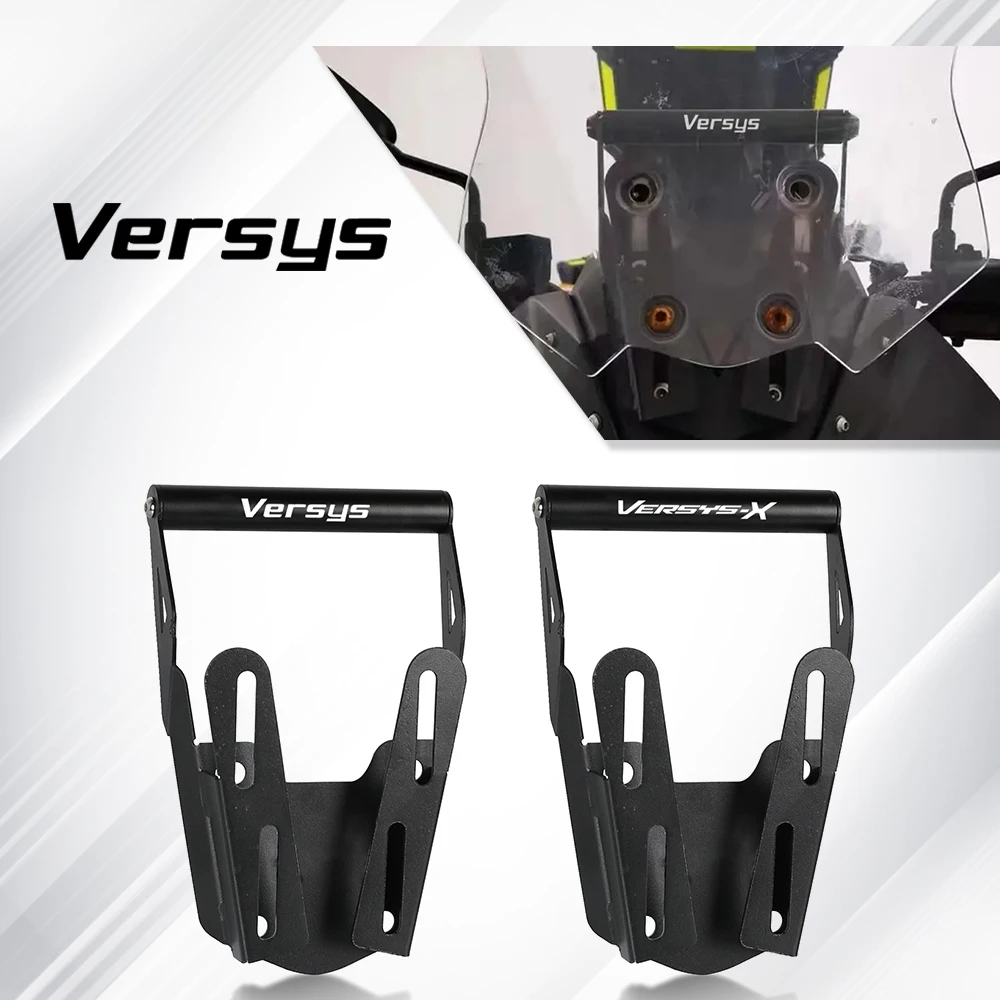 

Motorcycle Navigation Bracket Mount Smartphone GPS Holder For KAWASAKI VERSYS X300 X250 X-300 Versys250 Versys300 2017-2025 2026