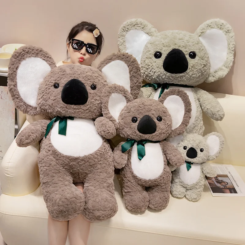 Bambole di Koala di Peluche adorabili del fumetto di grandi dimensioni Kawaii Koala Bear Peluche placare giocattoli farciti morbidi regali di