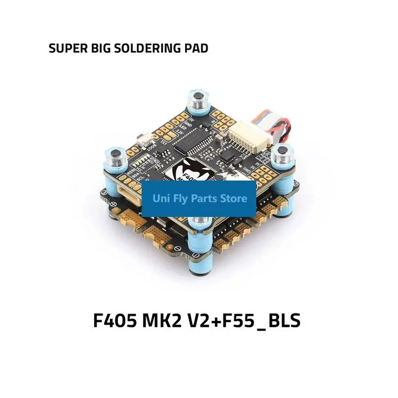 UniFlyDIATONE F405 MK2 V2 FC&ESC Stack F405MK2 Flight Controller F55 BLS ESC 3-6S DSHOT300/600 For FPV Drone Quadcopter