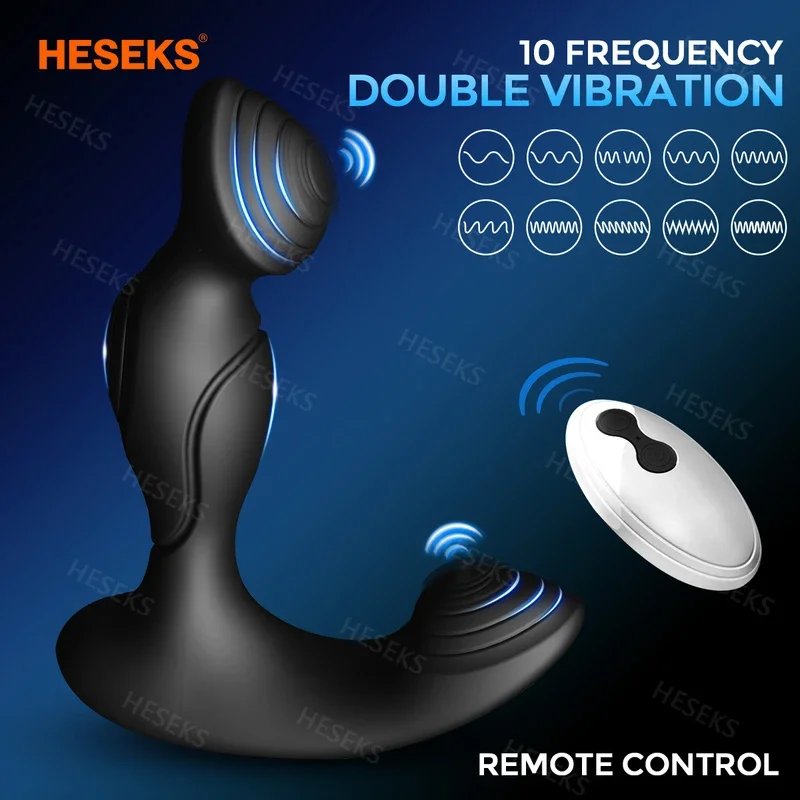 Heseks male prostate massager wireless remote control Anal Dildo Vibrator Butt Plug G-spot stimulate sex toys for men 18