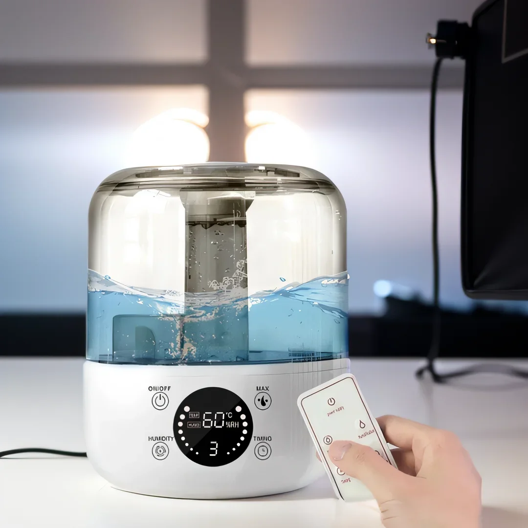 L # Home Aromatherapy Air Humidifier Water Tank Humidifier Ultrasonic Mist H2O Oil Diffuser Dual Spray Fogger 3L Winter Humidifi