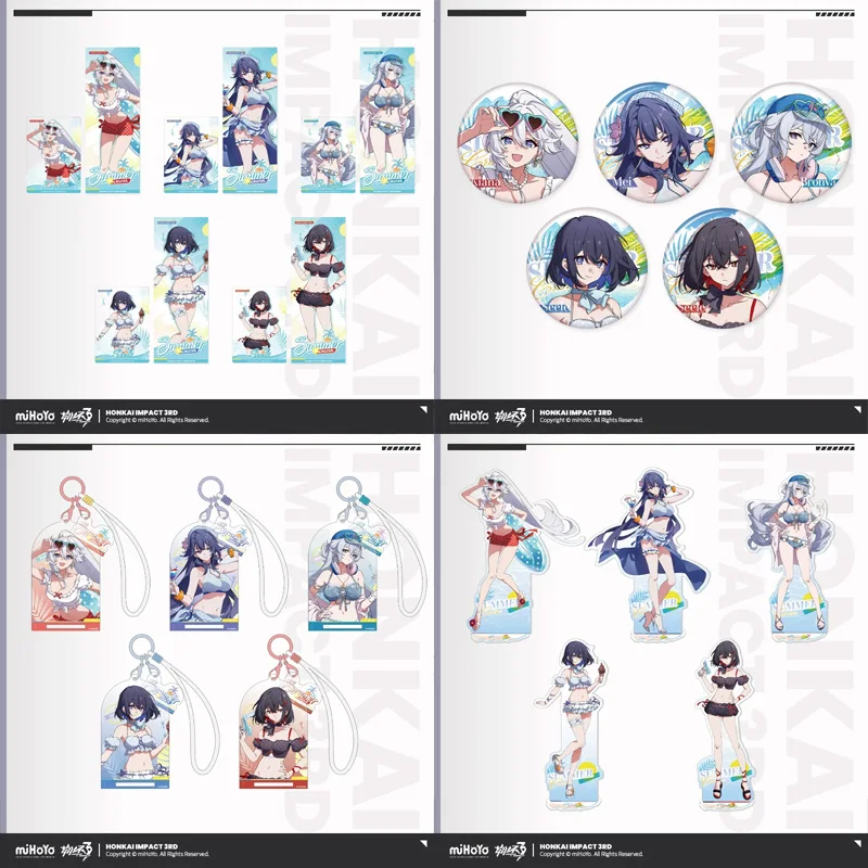

Presale Sunsyea Honkai Impact 3rd Official Merch miHoYo Original YYXR Series 6 Acrylic Stand Badge Kiana Seele Bronya