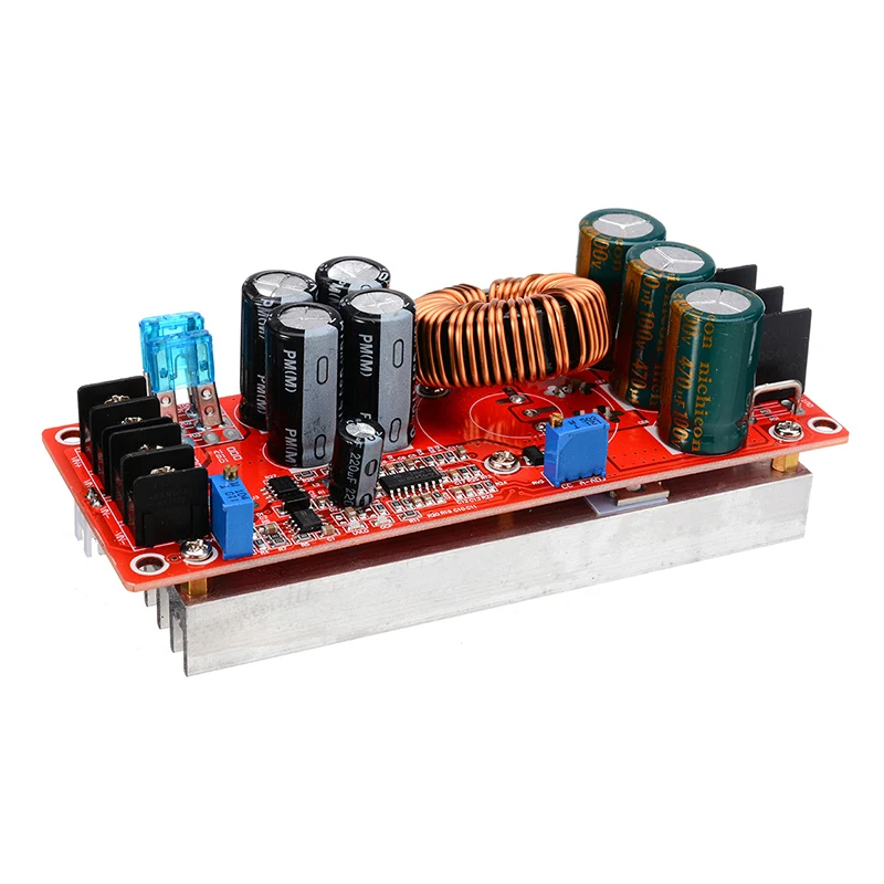 1200W High-power Converter Boost Step-up Power Supply Module Adjustable On-board Charging Power Module Boost Converter Regulator