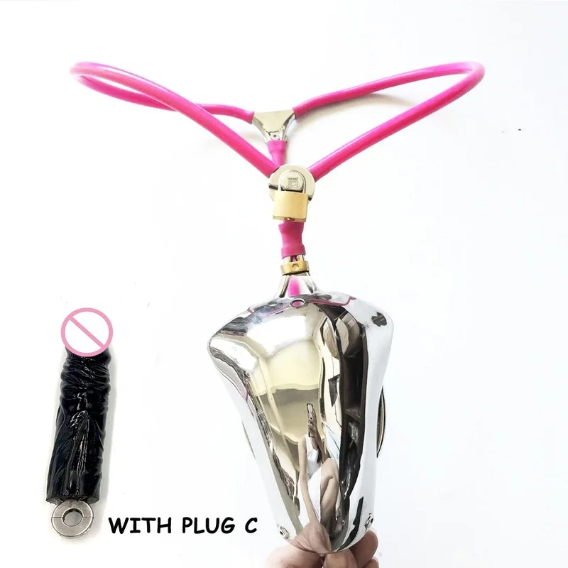 Stainless Steel Chastity Belt Invisible Pant Detachable 4/5 Balls Anal Plug Bird Cage Bondage BDSM Sex Toy for Men Adult Product