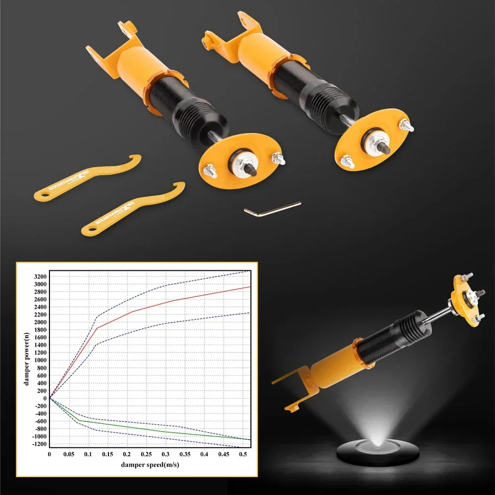 Rear Pair Air Suspension Struts Shock Absorbers For Cadillac SRX 2004-2009 Air Suspension Struts Shock Absorbers