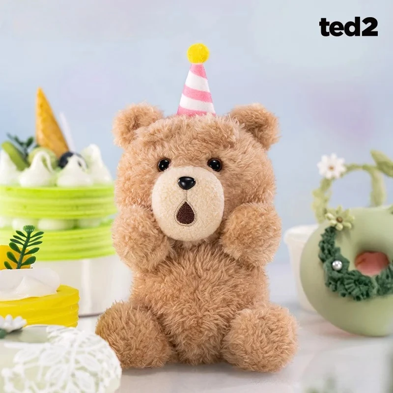 

Authentic POP MART Mystery Blind Box Toys GONG Collaborates Ted2 Ted Bear Articulated Plush Pendant Figures Trendy Surprise Gift