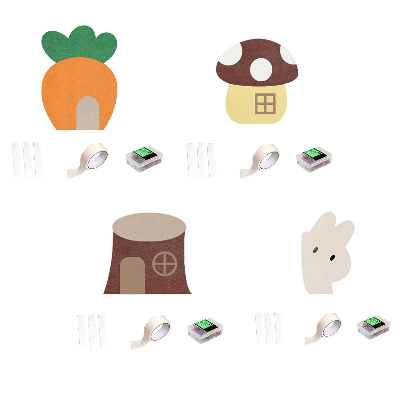 Felt Bulletin Board Felt Work Display Board Protector Office for Coffee Shop