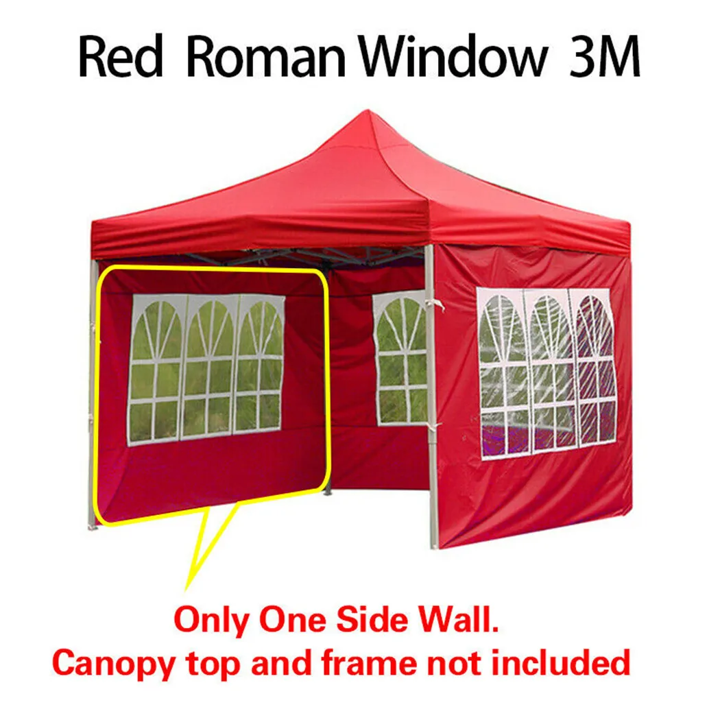 Canopy Tent Side Wall Carport Garage Big Tarp Enclosure Shelter Party Sunshade Side Wall (Canopy Top And Frame Not Included)