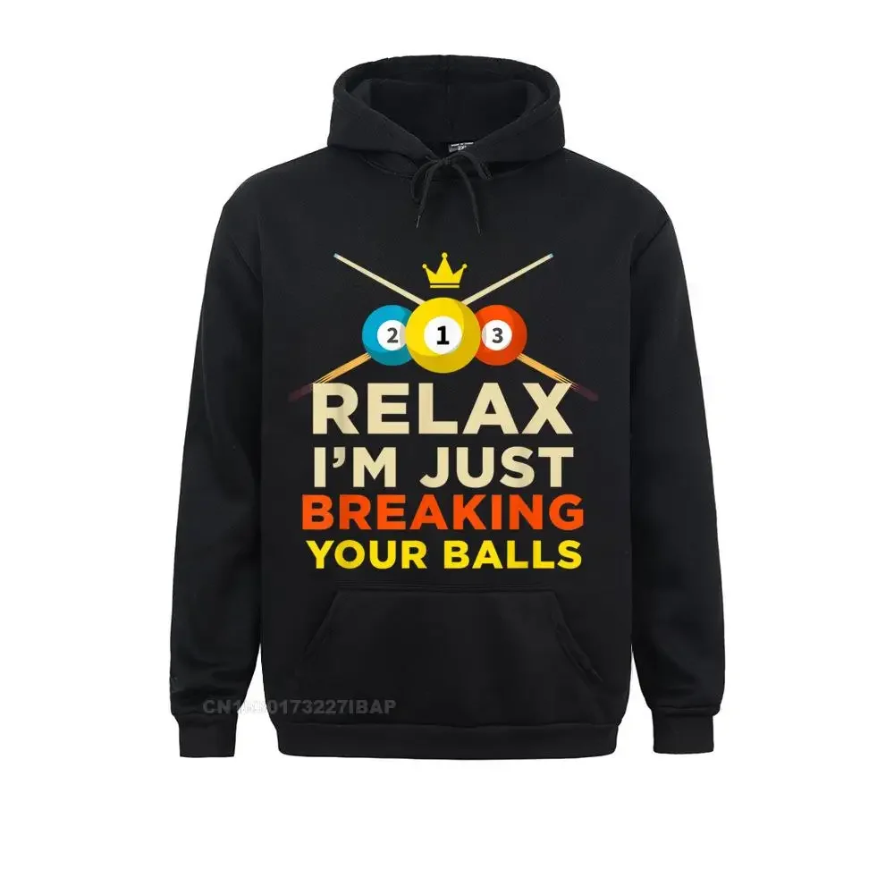 Breaking Your Ball Pool Billiards Novelty Hobby Hoodie Print Sweatshirts Autumn Hoodies for Male Designer Holiday Sweatshirts