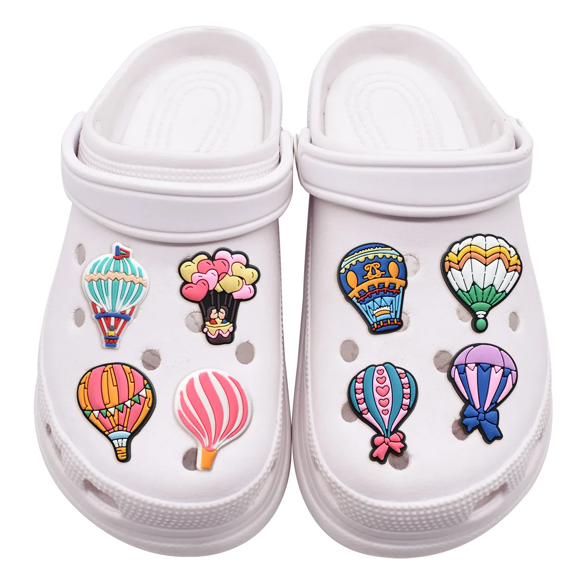 Hot Sales New Arrivals Beautiful Hot Air Balloon Shoe Charms Pin for Crocs shoe Accessories Decoration Kids Adult Christmas Part