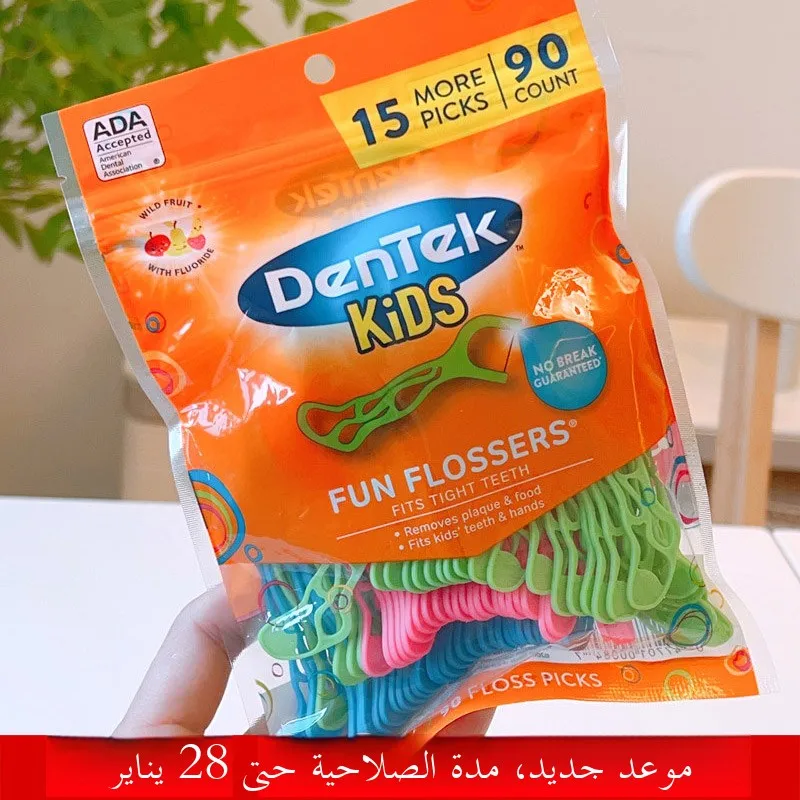 

Детская стоматологическая нить DenTek Tooti 90 Stis Ultra Fine Fruit Flavored, содержащая детскую специальную зубную нить Sti Anti-Cavi