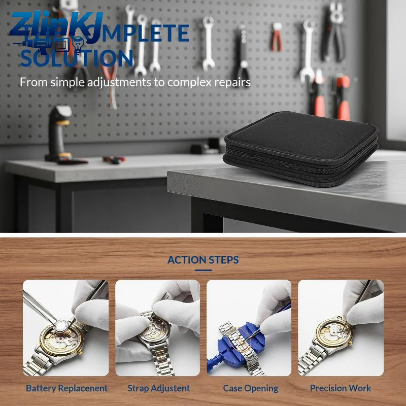 Watch Repair Tool Kit Great Gift for Watch Collectors Case Opener Band Remover Screwdriver Pry Tool for Watch Adjustment