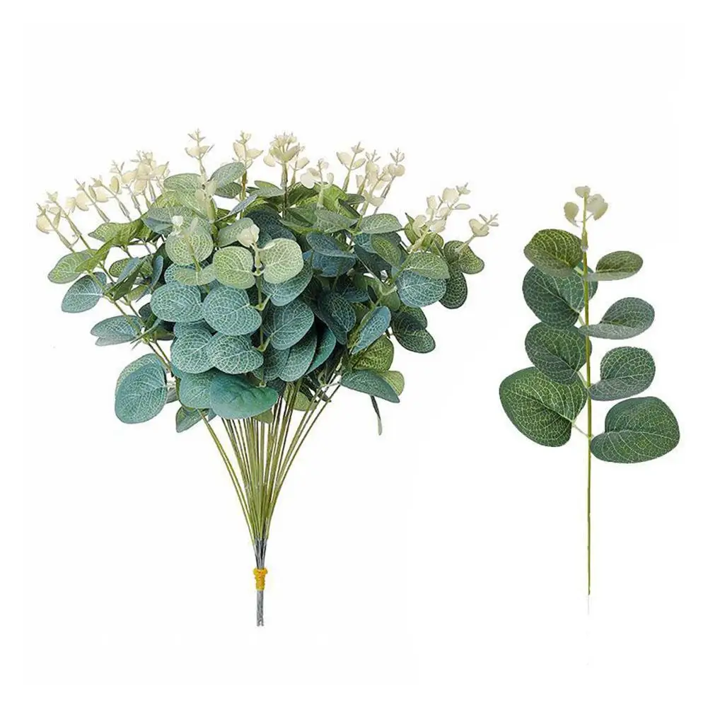 Artificial Flower Green Plant Accessories Eucalyptus Branches Single Bundles Money Simulation Nordic Leaves Leaf Leaf A4B3