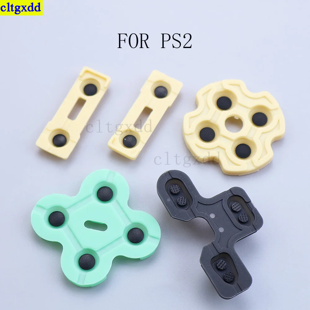 Cltgxdd, 1 pieza para controlador PS2, almohadilla de contacto de goma conductora, botón D Pad, botón de mango PS2, reemplazo de botón de silicona suave