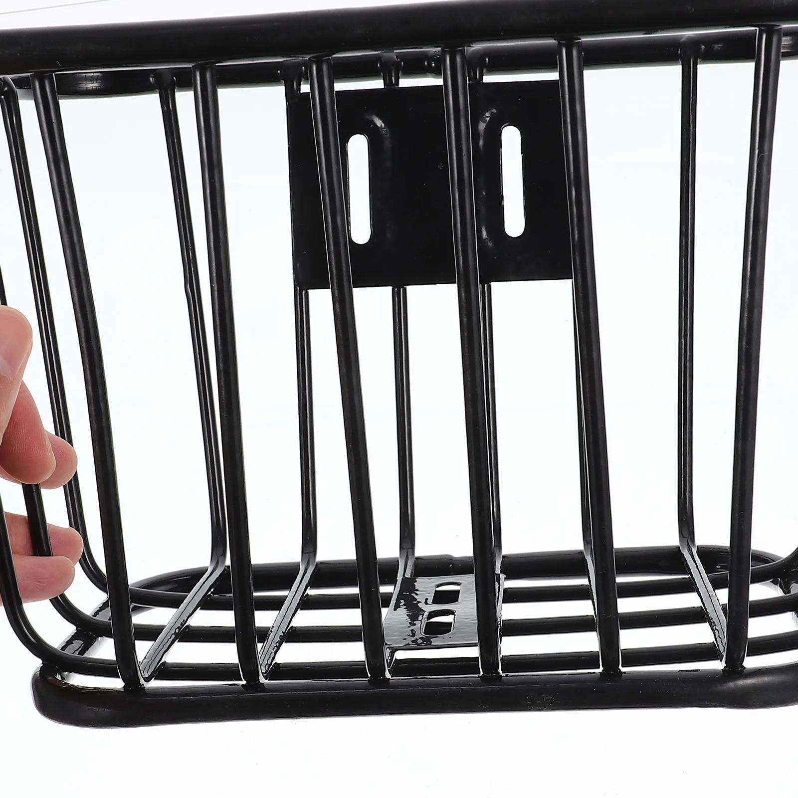 

2Pcs Front Bike Basket Metal Detachable Portable Bicycle Basket Handlebar Storage Holder Cycling Accessory Baskets for Bikes