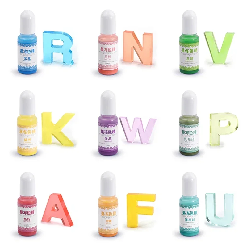 

24-цветные пигменты из эпоксидной смолы, желе, жидкий краситель, сделай сам, кристалл, УФ-ручная работа, аксессуары для изготовления ювелирных изделий