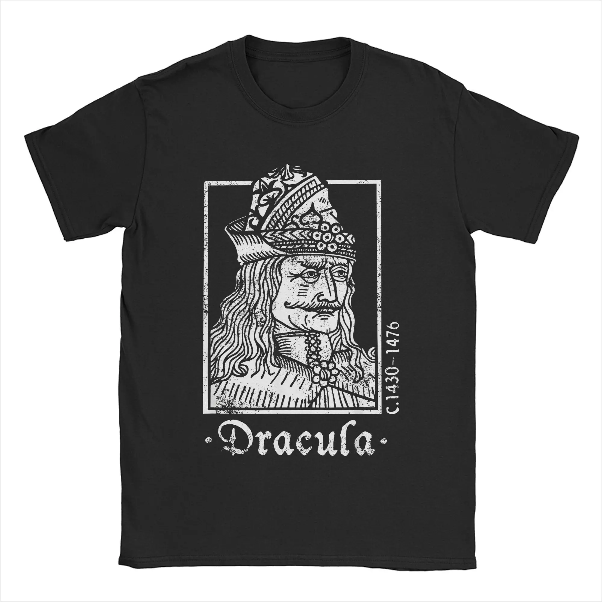 Vlads Dracula Tepes Vlads the Impaler Men's T Shirt Vampire Undead Goth Vintage Tee Shirt Round Neck T-Shirt Cotton Summer merch