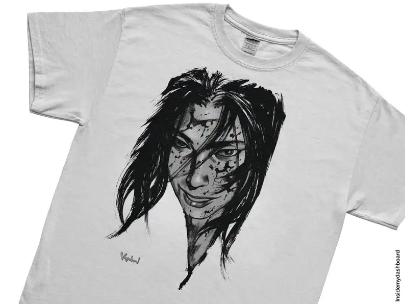 Vagabond Oko Blood Splatters T-Shirt, Vagabond Manga Tee, Vagabond Shirt, Samurai Shirt, Japanase Manga, Musashi Shirt