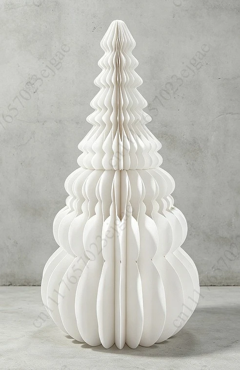 1.2 meters large Christmas tree thick paper honeycomb combination Christmas tree ornament decoration Christmas arrangement
